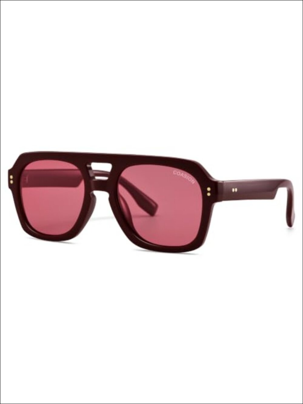 Polarized Square Aviator Sunglasses Oversized Retro Full-Frame UV Protection